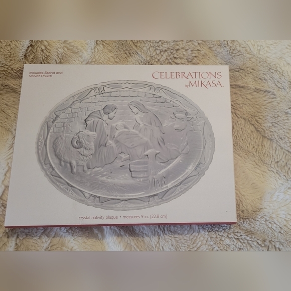 NWT Mikasa Crystal Plaque - Picture 1 of 4